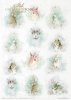 Zestaw kreatywny na papierze ryżowym - wiosenne Shabby Chic*Creative set on rice paper - Shabby Chic for spring
